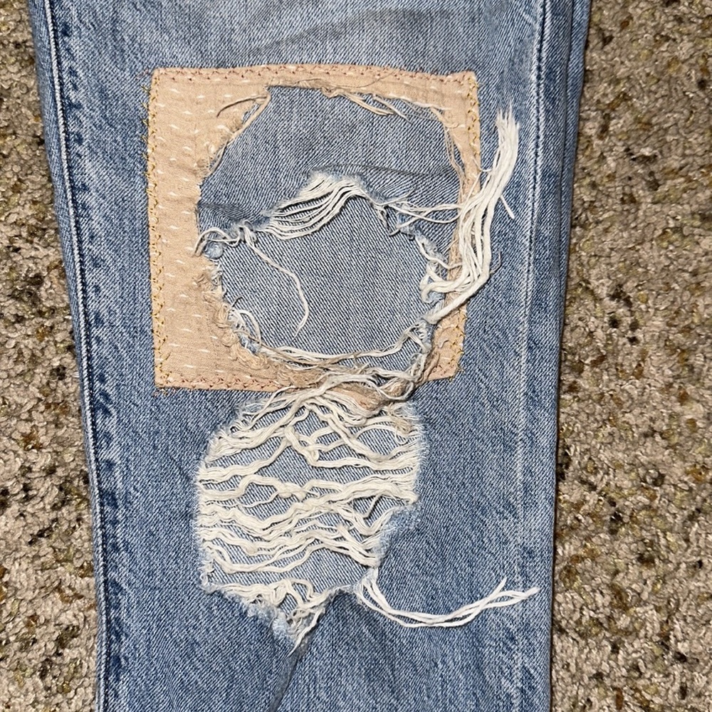 Levi 501 Vintage Jeans With Beige Patch - Picture 5 of 6